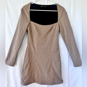 Zara Brown Contour Dress